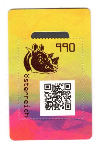 Österreich Cryp MiNr. 3616 Block 129 ANK 8 Rhino grün 2021, postfrisch