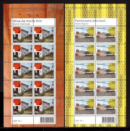 Schweiz Kleinbögen MiNr. 2112-2113 postfrisch moderne Architektur