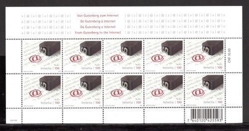 Schweiz Kleinbogen MiNr. 2106 postfrisch