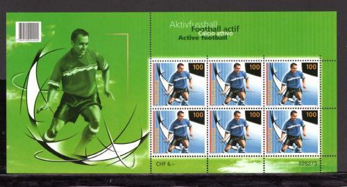 Schweiz Kleinbogen MiNr. 2045 postfrisch Fussball