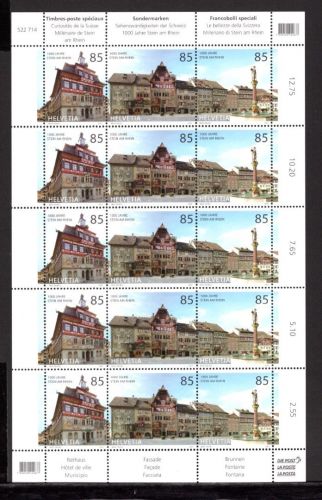 Schweiz Kleinbogen MiNr. 1994-1996 postfrisch Stein am Rhein