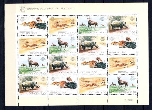 Portugal Kleinbogen MiNr. 1617-1620 postfrisch Wildtiere