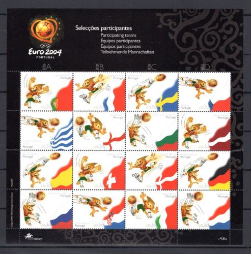 Portugal Kleinbogen MiNr. 2773-2788 postfrisch Fussball EM