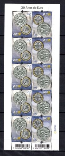 Portugal Kleinbogen MiNr. 4835-4836 postfrisch Münzgeld