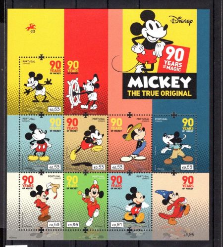 Portugal Kleinbogen MiNr. 4433-4440 postfrisch Micky Maus