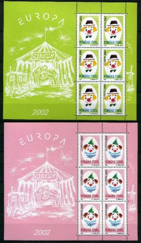 Rumänien Kleinbögen MiNr. 5657-5658 postfrisch Cept 2002