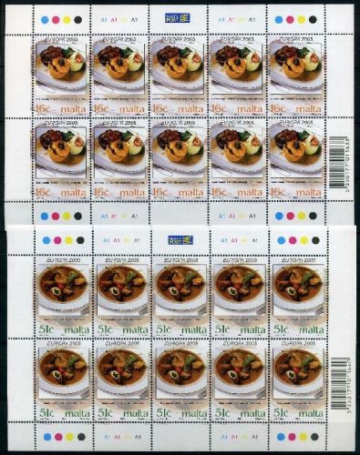 Malta Kleinbögen MiNr. 1398-1399 postfrisch Cept 2005