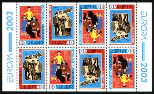 Georgien MH-Bogen MiNr. 420-421 D postfrisch Cept 2003