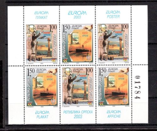Bosnien Herz. serb. Rep. H-Blatt 6 MiNr. 271-272 D postfrisch Cept 2003