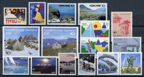 CEPT Skandinavien Jahrgang 1993 postfrisch