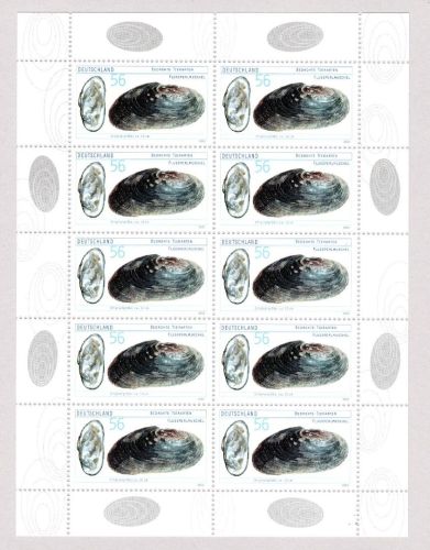 Bund Zehnerbogen MiNr. 2266 Flussperlmuschel postfrisch