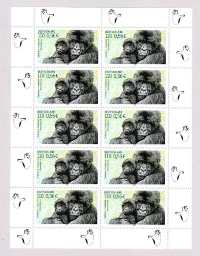 Bund Zehnerbogen MiNr. 2182 Berggorilla postfrisch