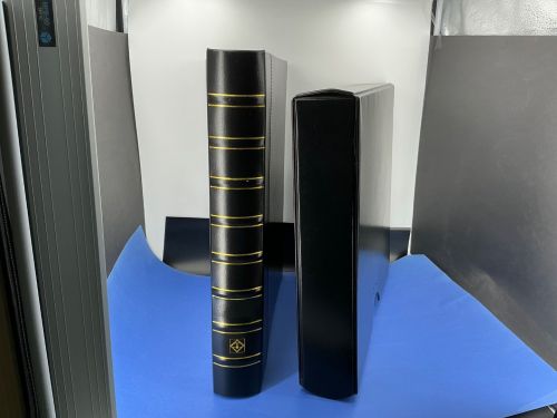 Leuchtturm Ringbinder Kanzlei, inkl. Schutzkassette schwarz neuwertig