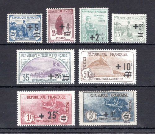 Frankreich MiNr. 144-151 mit Falz