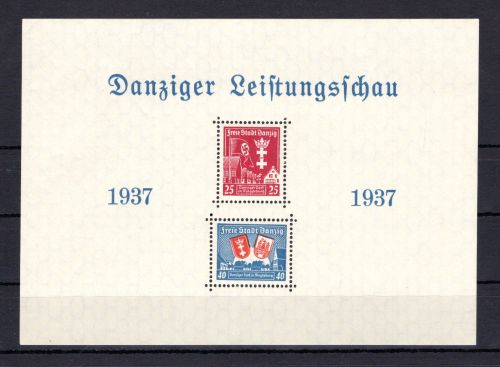 Danzig MiNr. Block 3 PF I postfrisch