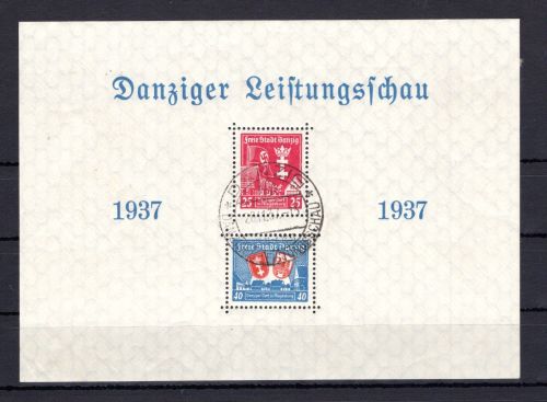 Danzig MiNr. Block 3 PF I Ersttagsstempel Fotobefund Soecknick