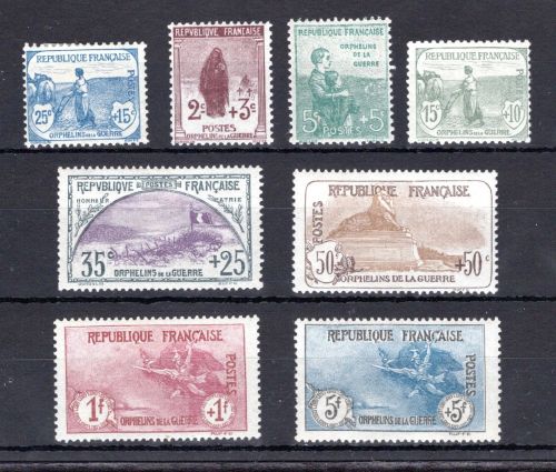 Frankreich MiNr. 128-135 mit Falz