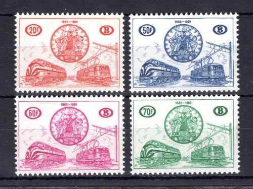 Belgien Eisenbahnpaketmarken MiNr. 321-324 postfrisch