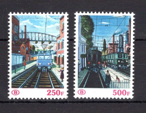 Belgien Eisenbahnpaketmarken MiNr. 383-384 postfrisch