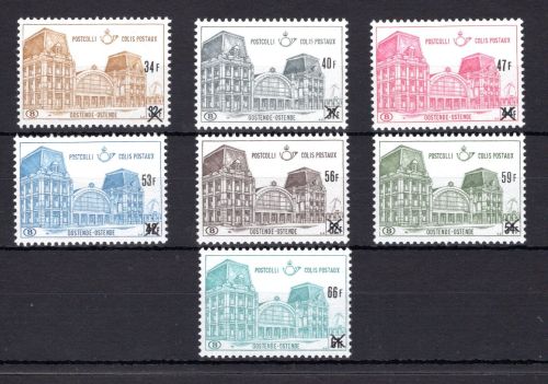 Belgien Postpaketmarken MiNr. 76-82 postfrisch
