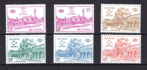 Belgien Postpaketmarken MiNr. 58-63 postfrisch