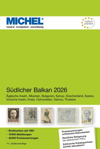 Michel Katalog Südlicher Balkan 2026 (E 7) 6084-1 Neu