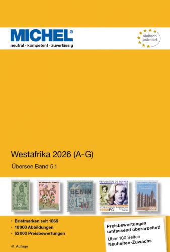 Michel Katalog Westafrika 2026 Band 1 A-G ÜK 5/1 6123-1 Neu