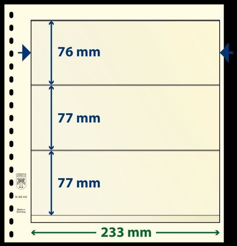 Lindner T - Blanko Blätter 802322P (10er Packung) neuwertig