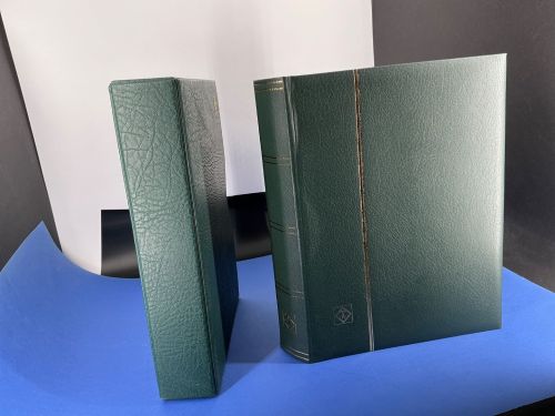 Leuchtturm Einsteckbuch/Kassette Grün PREMIUM, 32 schwarze Seiten neuwertig