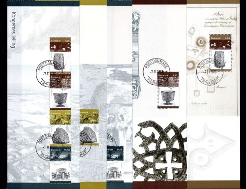 Dänemark H-Blätter MiNr. 74-78 Ersttagsstempel
