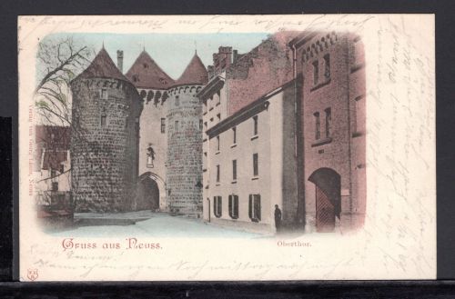 AK Neuss, Kreis Neuss 1900 Obertor, coloriert