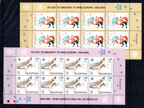 Albanien Kleinbögen MiNr. 3045-3046 postfrisch 50 Jahre Europamarken