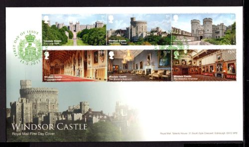 Großbritannien MiNr. 3996-4001 Ersttagsbriefe/ FDC Windsor-Castle