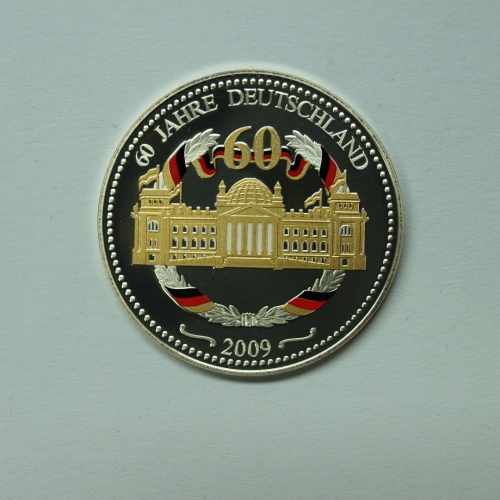 Bund Medaille 60 Jahre Deutschland, Silber PP
