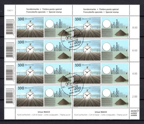 Schweiz Kleinbogen MiNr. 2255 Ersttagssonderstempel Kunst