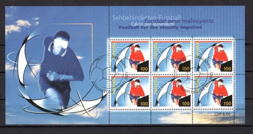Schweiz Kleinbogen MiNr. 1925 Ersttagssonderstempel Fussball