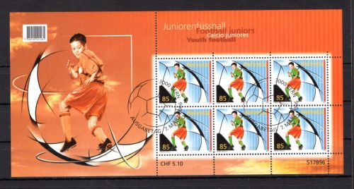 Schweiz Kleinbogen MiNr. 1959 Ersttagssonderstempel Fußball