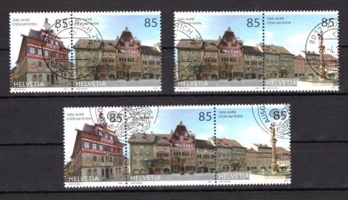 Schweiz Zusammendrucke MiNr. W ZD 65-67 Ersttagssonderstempel