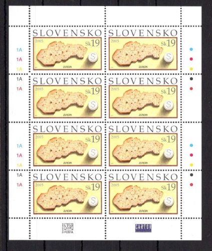 Slowakei Kleinbogen MiNr. 512 postfrisch Cept 2005