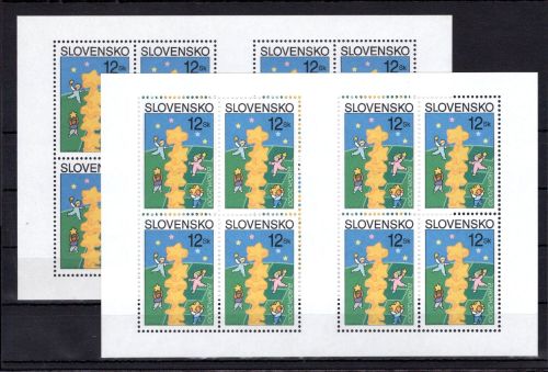 Slowakei Kleinbögen MiNr. 368 x + y postfrisch Cept 2000