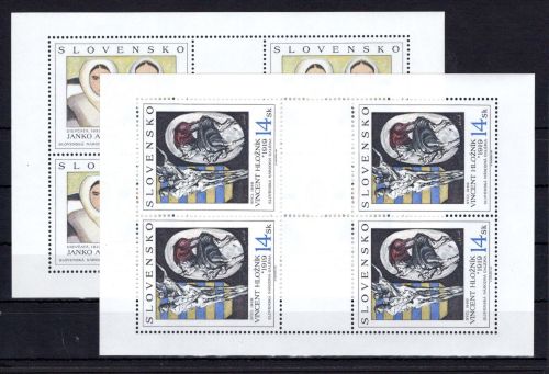 Slowakei Kleinbögen MiNr. 211-212 postfrisch Kunst