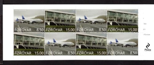 Färöer MH 39 mit MiNr. 824-825 postfrisch Flughafen