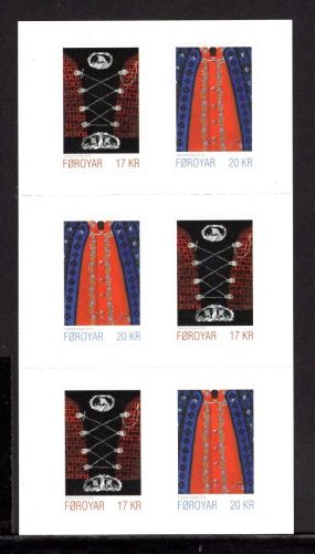 Färöer MH 40 mit MiNr. 866-867 postfrisch Nationaltracht