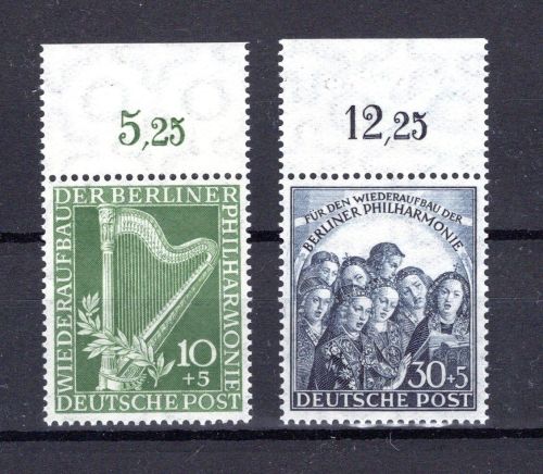 Berlin MiNr. 72-73 Oberrand postfrisch ungefaltet