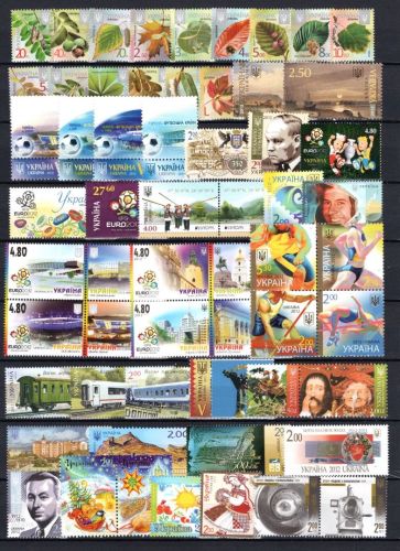 Ukraine MiNr. 1212-1312 Jahrgang 2012 - mit MH 12, postfrisch