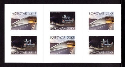 Färöer MH mit MiNr. 1086-1087 postfrisch Sandoy-Tunnel