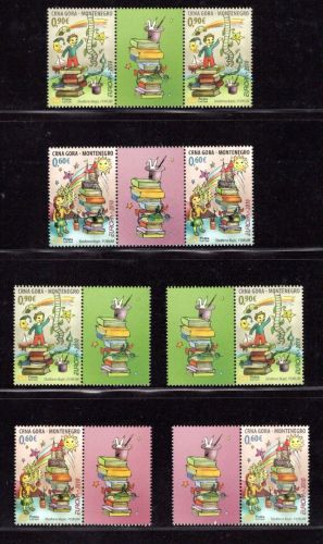 Montenegro MiNr. 233-234 postfrisch alle Zusammendrucke, Cept 2010