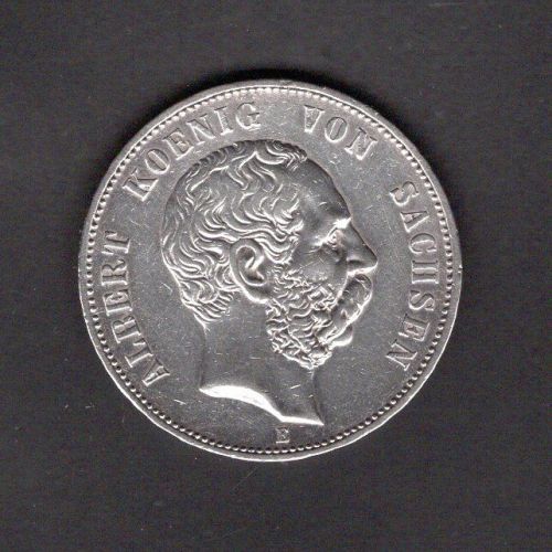 Sachsen 1901 E 5 Mark Albert