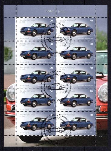 Bund Zehnerbogen MiNr. 3201 Porsche 911 Tanga ESSt BONN gestempelt