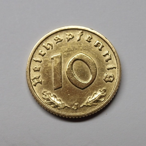 Deutsches Reich 1937 J 10 Reichspfennig ss-vz